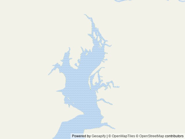 Map of Big John Bay Cabin location at Petersburg, AK, United States
