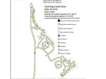 Map of Canning Creek Cove