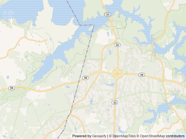 Map for 2022 Gulfstream! Free Set-up at Falls Lake! near Wake Forest, NC