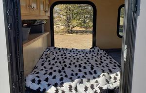 Off-Grid Teardrop Trailer Camper with Rooftop Tent
