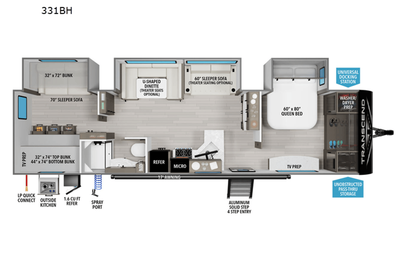 2024 Grand Design Transcend Xplor 33ft Luxury BH