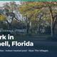 Social/OG image named for Bushnell (og/bushnell.jpg) showing RVs, grassy sites and oak trees at the park entrance area — good hero-style photo for the property page.
