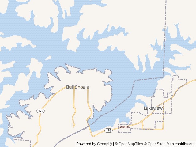 Map for 2024 Dutchmen RV Coleman Lantern LT Series 17B near Bull Shoals, MO