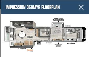 2025 Forest River RV Impression 360MYR