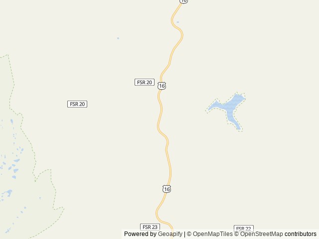 Map of South Fork (Wyoming) location at Buffalo, WY, United States