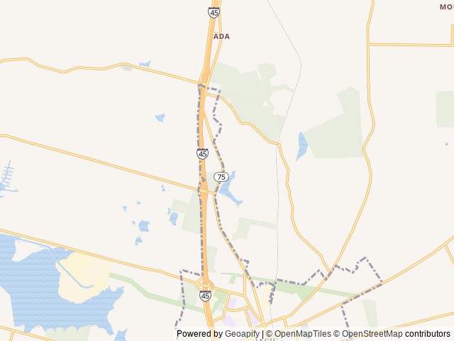 Map of Majestic Pines RV Resort location at Willis, TX, United States