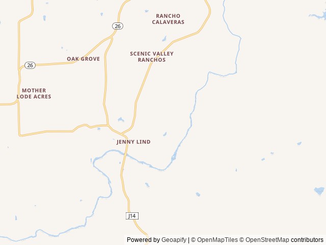 Map for Foothill Rentals, Jayco 224BH Travel Trailer near Valley Springs, CA