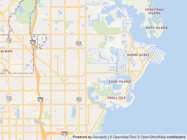 Map for The Yacht on Wheels: Mercedes Sprinter Class C near St. Petersburg, FL