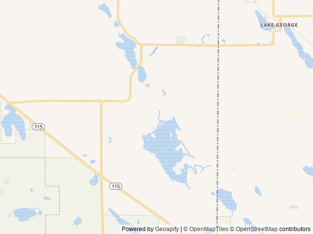 Map of Lake of the Pines location at Lake, MI, United States
