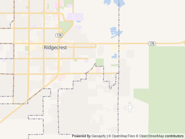 Map of Desert Empire Fairgrounds RV Park location at Ridgecrest, CA, United States