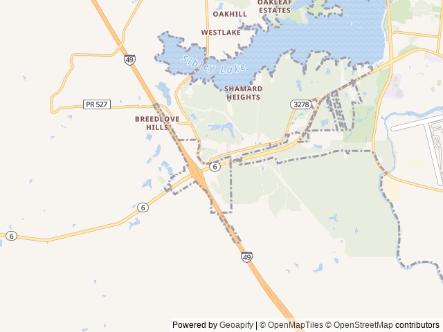 Map of The Bayou at Natchitoches RV Park location at Natchitoches, LA, United States
