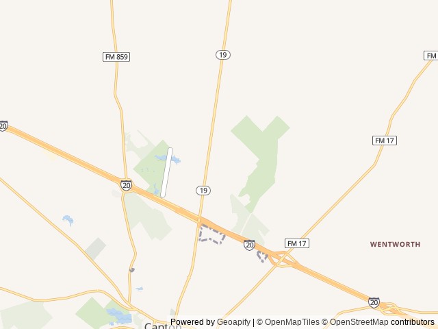 Map of Silver Spur Resort location at Canton, TX, United States