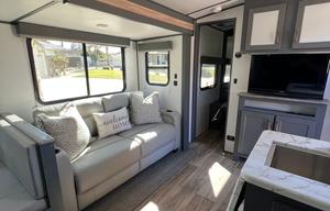 The Farmhouse travel trailer.
