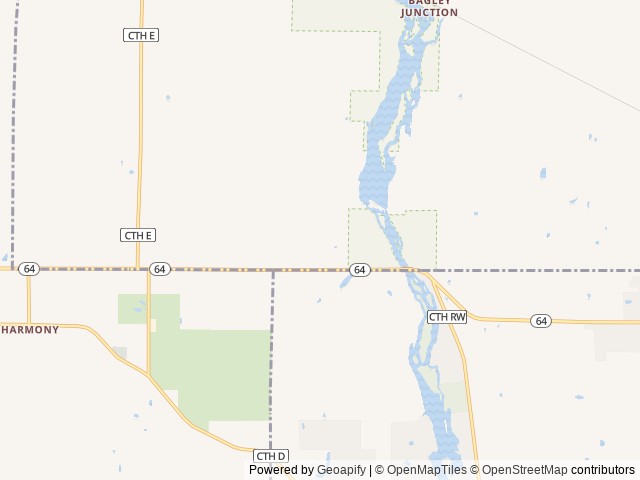 Map of Green's Green Acres location at Marinette, WI, United States
