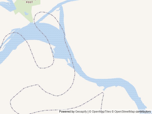 Map of Notrebes Bend Park location at Tichnor, AR, United States