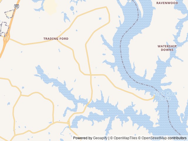 Map for Cozy Home Away from Home near Salisbury, NC