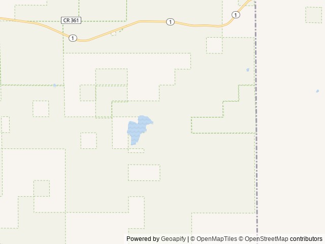 Map of Pfeiffer Lake location at Aurora, MN, United States