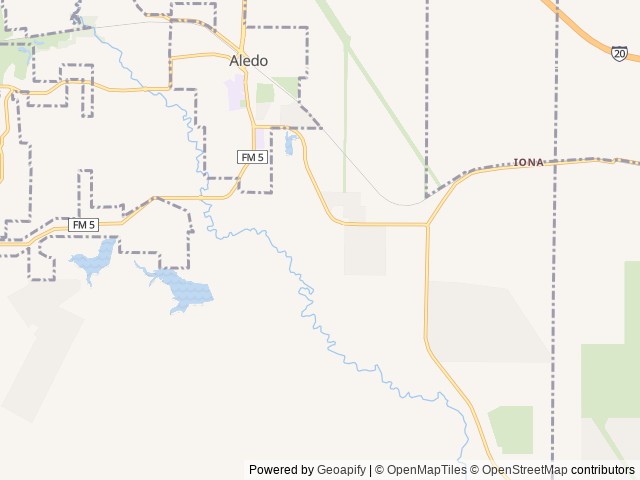 Map of Aledo Acres RV Park location at Aledo, TX, United States