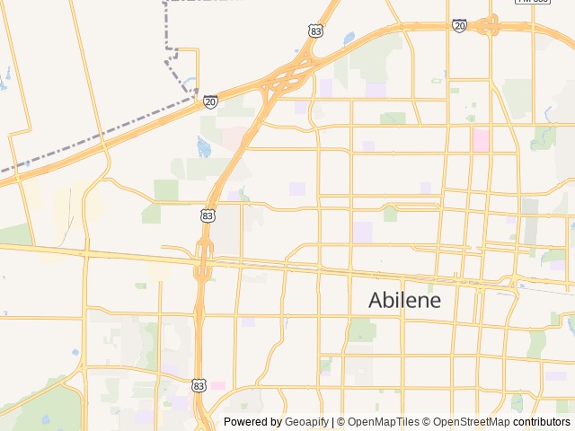 Map of Magnolia Ranch RV Park location at Abilene, TX, United States