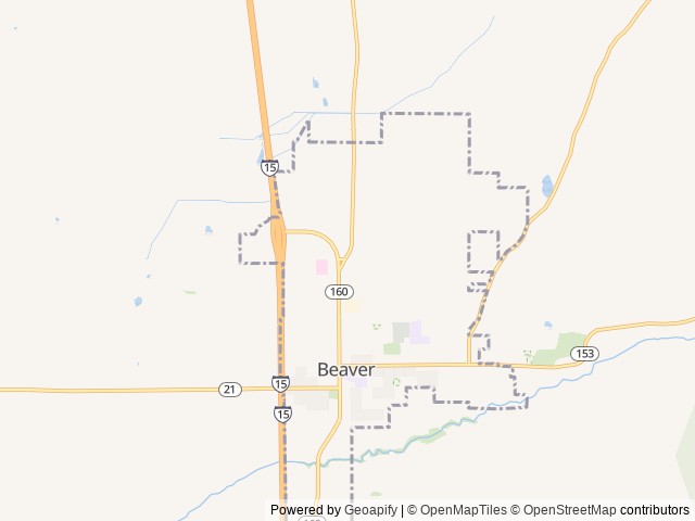 Map for Little Campy (Carson Titan-2004) near Beaver, UT