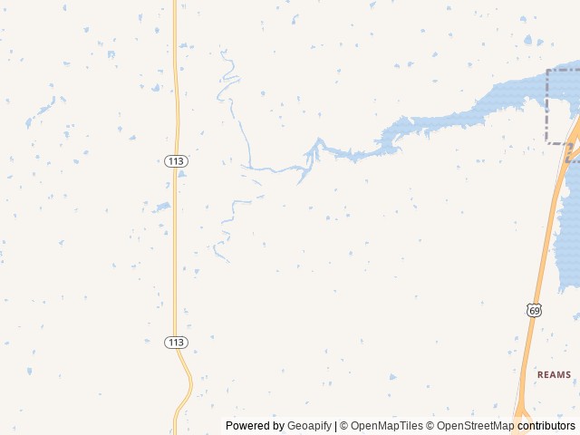 Map for Pratt’s Paradise near McAlester, OK