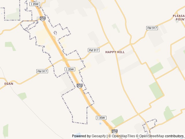 Map of Lake Posada RV Park location at Benbrook, TX, United States