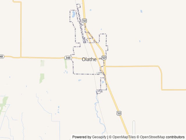 Map of Uncompahgre River RV Park location at Montrose, CO, United States