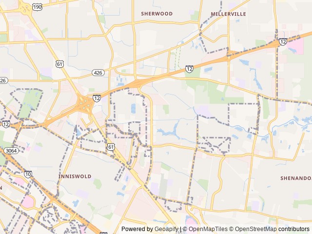 Map of Louisiana Travel Association location at Baton Rouge, LA, United States