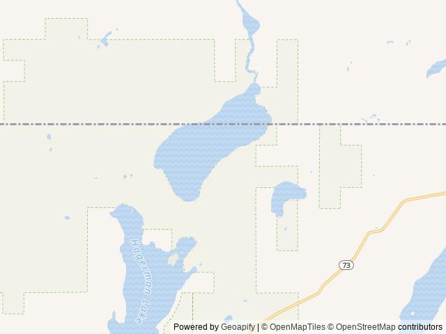 Map of Lake Ottawa Pavilion location at Watersmeet, MI, United States