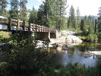Bridge across South Fork Yuba River. 