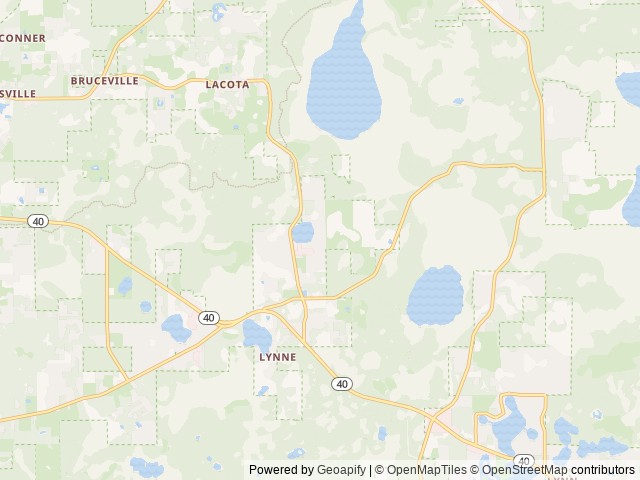 Map of Tall Timbers location at Silver Springs, FL, United States