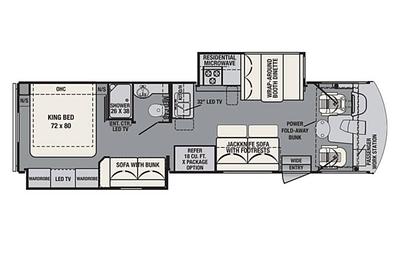 Family RV with a King Bed and Bunk Beds