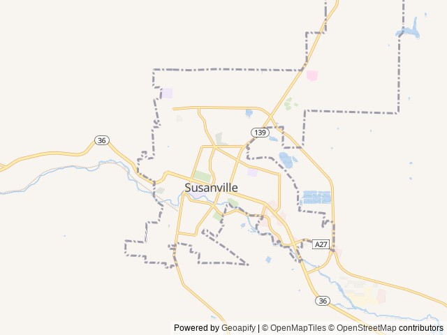 Map for Family Size Self-Contained Home on Wheels near Susanville, NV