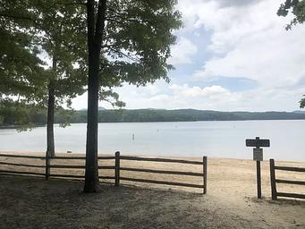 Beach at Morganton Point on Lake Blue Ridge