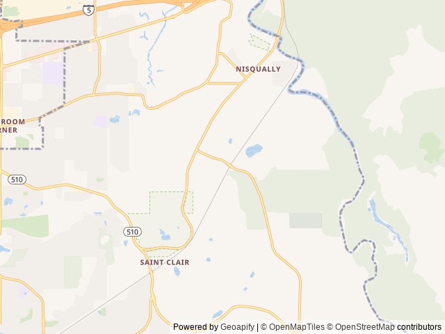 Map of Lost Lake RV Resort location at Olympia, WA, United States