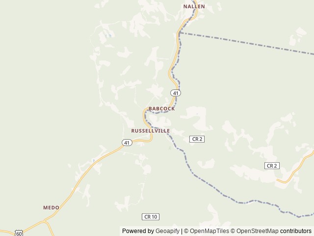 Map for RIVER FRONT MEADOW RIVER CAMPING/RAIL TRAIL ACCESS near Nallen, OH