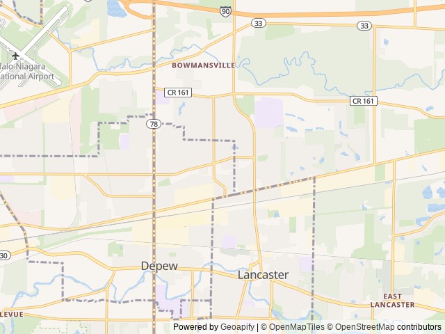 Map for MERCEDES BENZ DIESEL 2017 Coachmen RV Prism 2200 near Lancaster, NY