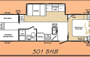 2005 Keystone RV Cougar 301BHS