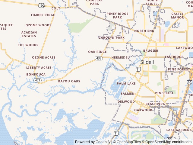 Map for 2019 Dutchmen RV Voltage V4115 near Slidell, LA