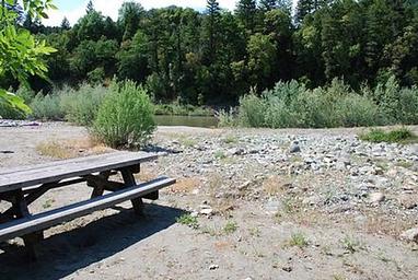 Klamath River view from CURLY JACK CAMPGROUND