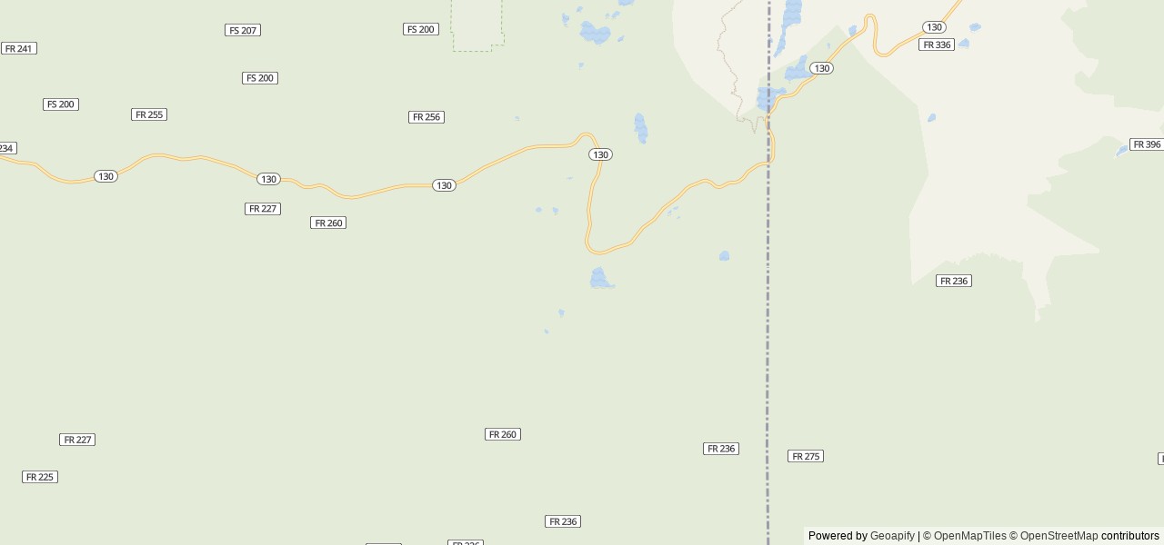 Map of Silver Lake Campground (WY) location at Saratoga, WY, United States