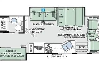 2017 Thor Motor Coach Miramar 37.1 Bunk