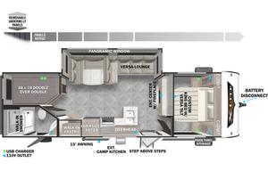 2024 Private Queen & Bunk Beds