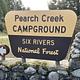 Pearch Creek Campground Sign