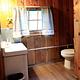 Bathroom at Caldwell Cabin