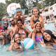 Large group enjoying the main pool — highlights family-friendly pool area and on-site recreation. Appears in the park’s gallery showing pool activity and amenities.