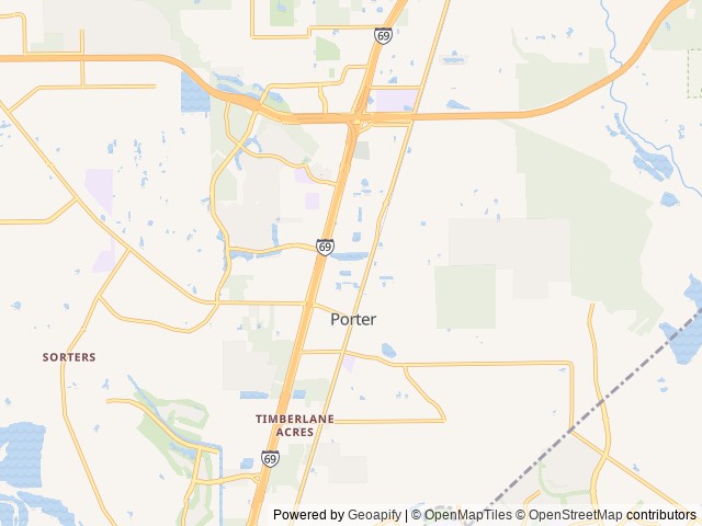 Map of Dunn Right RV Park location at Porter, TX, United States