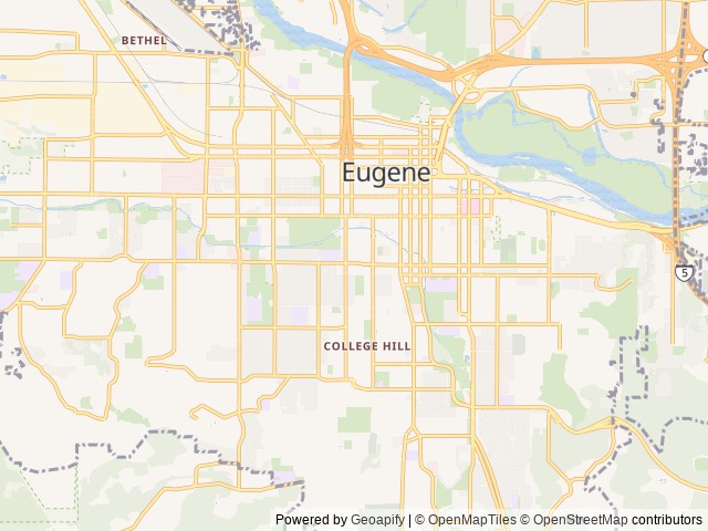 Map for 2021 Forest River RV R Pod RP-179 near Eugene, OR