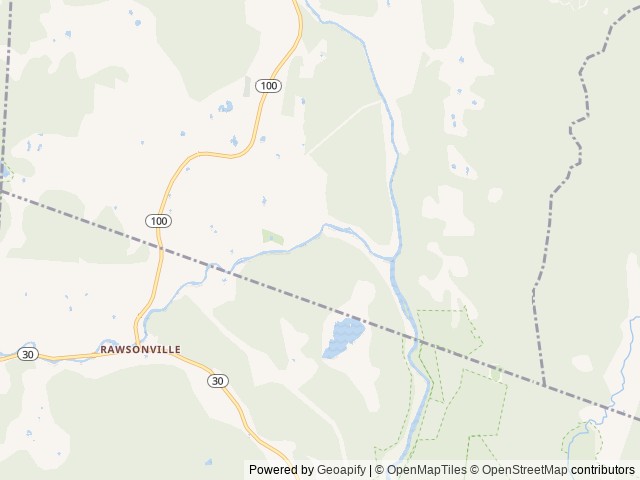 Map of Winhall Brook Camping Area location at South Londonderry, VT, United States