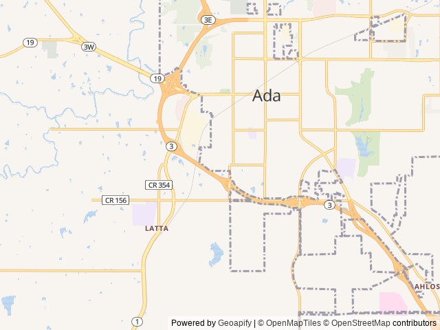 Map for 2018 Forest River RV XLR Hyper Lite 30HDS near Ada, OK